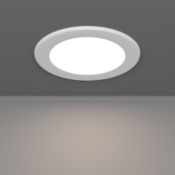 Eglo - Plafonnier encastré LED pour salle de bains, 6,3 W, 230 V, 2700/4000/6500 K (3 températures de couleur sélectionnables), diam. 11,9 cm, IP44, blanc