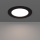Eglo - Plafonnier encastré LED pour salle de bains, 6,3 W, 230 V, températures de couleur 2700/4000/6500 K, Ø 11,9 cm, IP44, noir