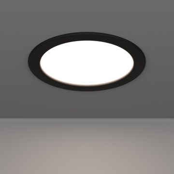 Eglo - Plafonnier encastré LED pour salle de bains LED/10,5W/230V 2700/4000/6500K Ø 16,8 cm IP44 noir