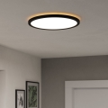Eglo - Plafonnier extérieur à intensité variable LED/18,5W/230V 2700-6500K d. 38,9 cm IP44 noir + télécommande