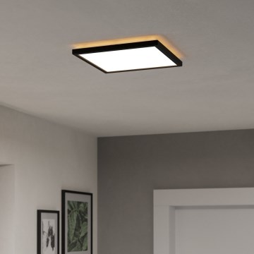 Eglo - Plafonnier extérieur RGBW à intensité variable LED/13,4W/230V 2700-6500K 29x29 cm IP44 noir