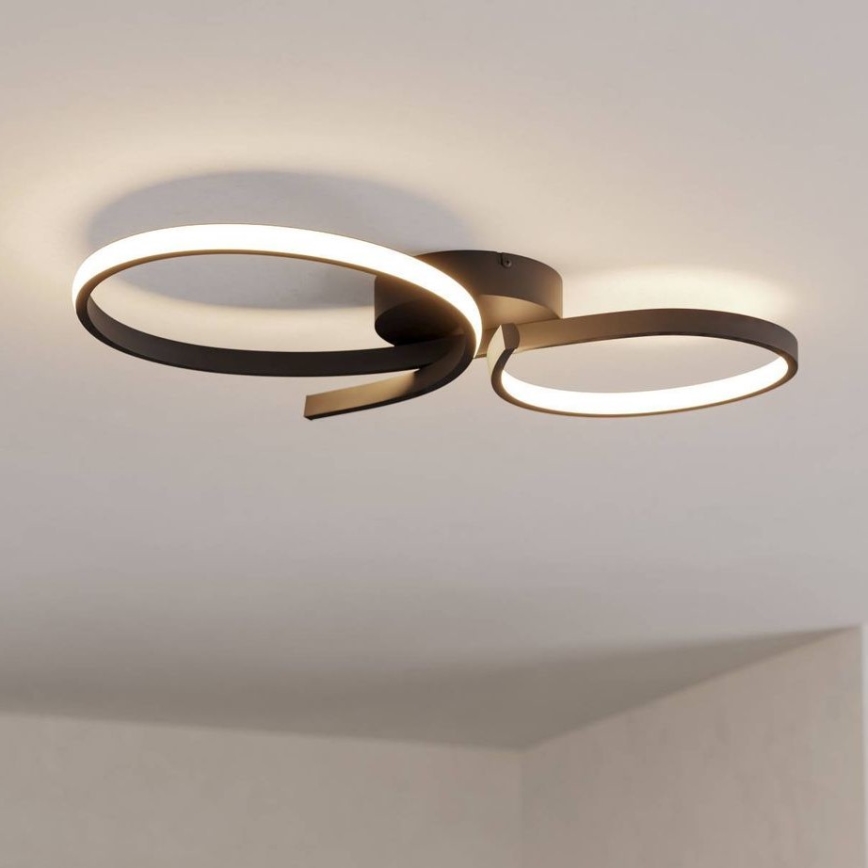 Eglo - Plafonnier LED/21W/230V 3000K noir