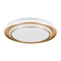 Eglo - Plafonnier LED 24 W/230 V, 2700/4000/6500 K, Ø 40 cm, doré