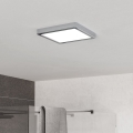 Eglo - Plafonnier LED de salle de bains LED/10,5W/230V 2700/4000/6500K 22x22 cm IP44 chrome brillant