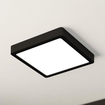 Eglo - Plafonnier LED dimmable LED/17W/230V noir 21x21 cm