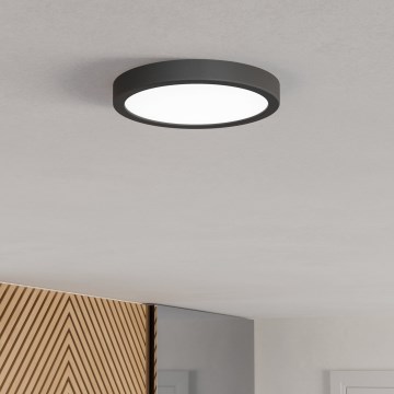 Eglo - Plafonnier LED FUEVA LED/11,5W/230V 2700/4000/6500K Ø 21,1 cm noir