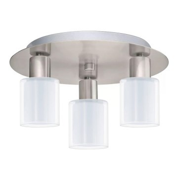 Eglo - Plafonnier LED MY CHOICE 3xE14/4W/230V chrome mat/blanc