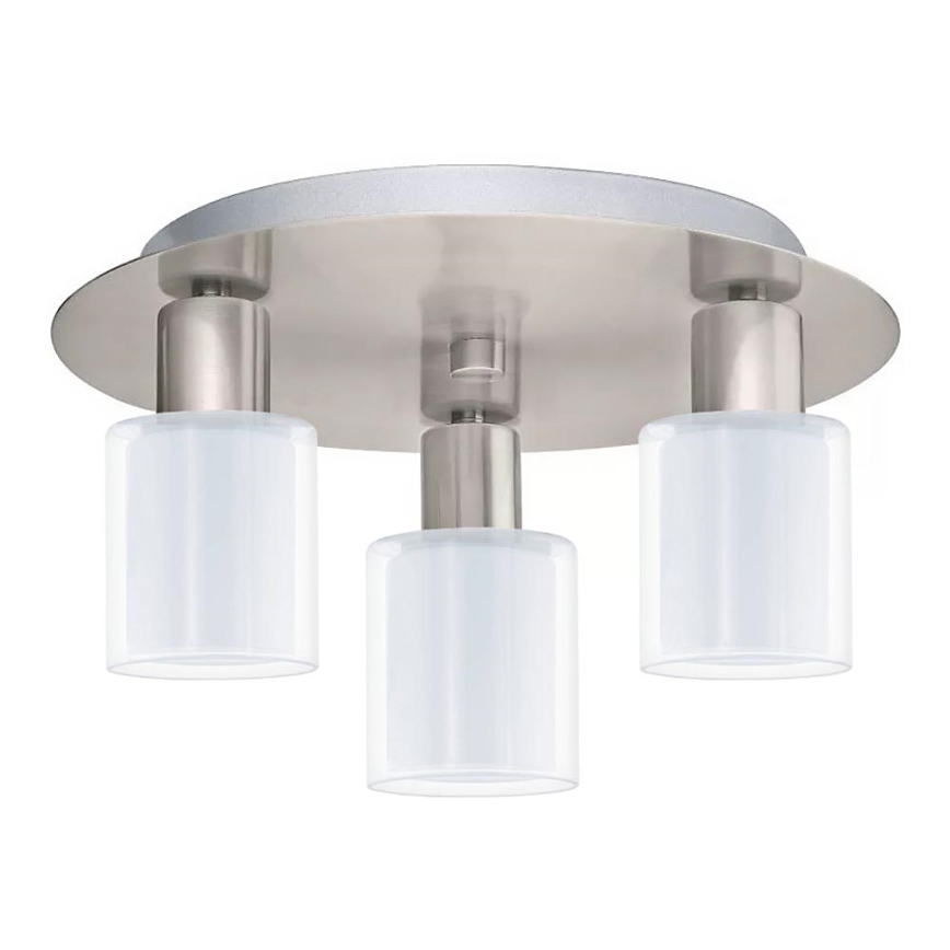 Eglo - Plafonnier LED MY CHOICE 3xE14/4W/230V chrome mat/blanc