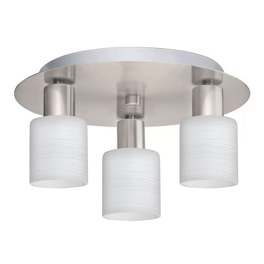 Eglo - Plafonnier LED MY CHOICE 3xE14/4W/230V chrome mat/blanc