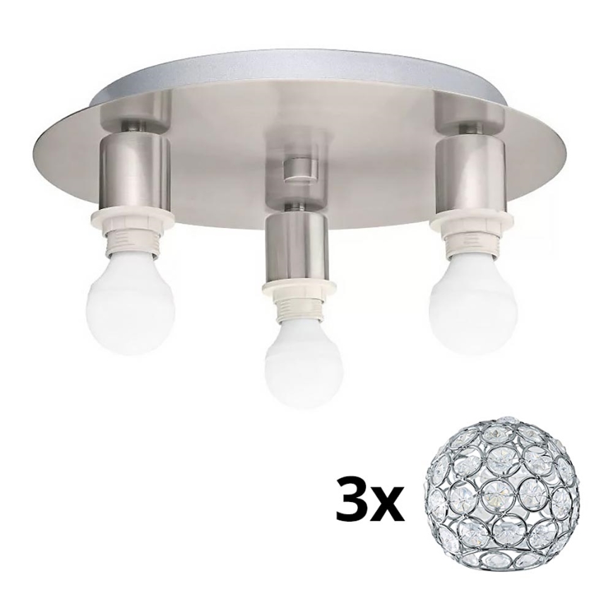 Eglo - Plafonnier LED MY CHOICE 3xE14/4W/230V chrome mat