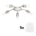 Eglo - Plafonnier LED MY CHOICE 5xE14/4W/230V  chrome mat/blanc
