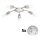 Eglo - Plafonnier LED MY CHOICE 5xE14/4W/230V  chrome mat/blanc/noir