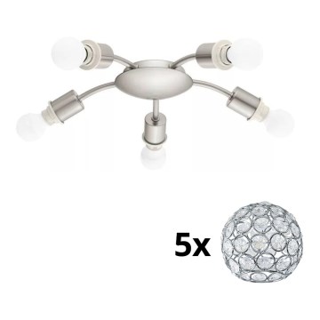 Eglo - Plafonnier LED MY CHOICE 5xE14/4W/230V  chrome mat