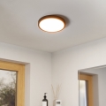 Eglo - Plafonnier LED pour salle de bains, 14,2 W, 230 V, 2700/4000/6500 K, Ø 27,8 cm, IP44, noir