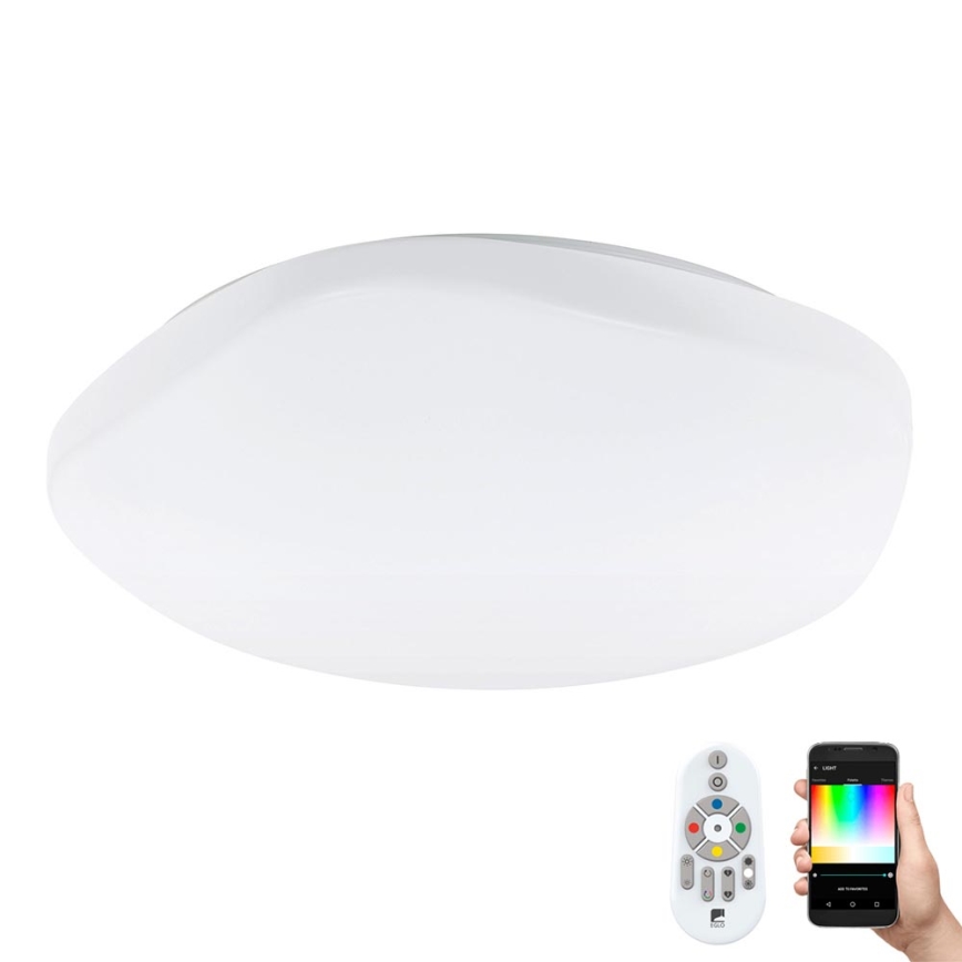 Eglo - Plafonnier LED RGB à intensité variable TOTARI-C LED/34W/230V + Télécommande