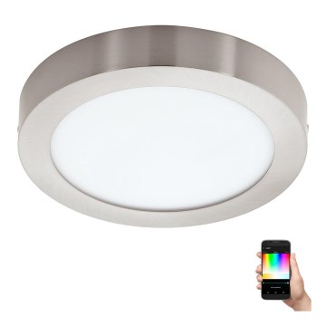 Eglo - Plafonnier LED RGBW à intensité variable FUEVA-C LED/15,6W/230V Bluetooth