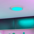 Eglo - Plafonnier LED RGBW dimmable pour salle de bains LED/11,2 W/230 V 2700–6500 K Ø 21,1 cm IP44 blanc