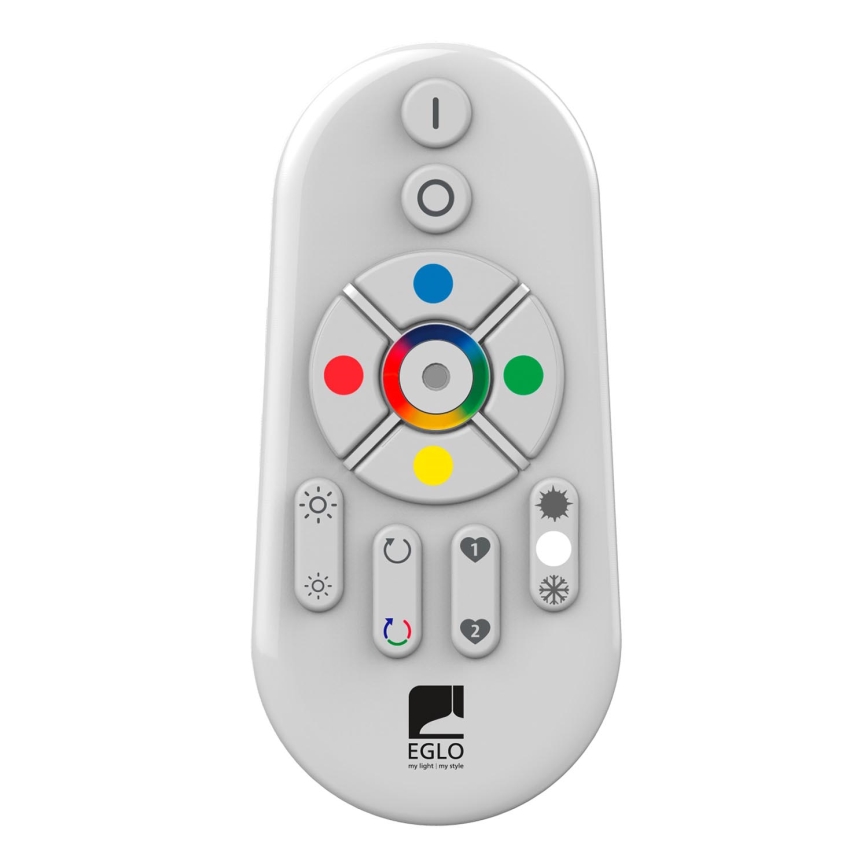 Eglo - Plafonnier LED RGBW dimmable en saillie SALOBRENA-C WOOD LED/16W/230V 2700-6500K 34x34 cm marron + télécommande