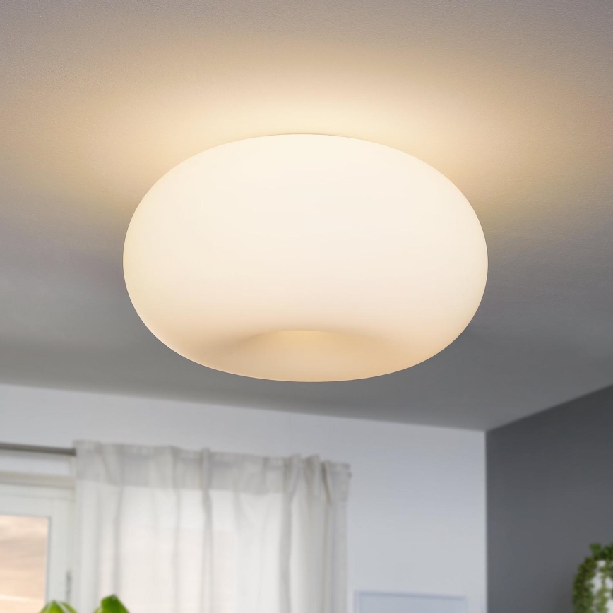 EGLO - Plafonnier OPTICA 2xE27/60W/230V verre opale d. 35 cm