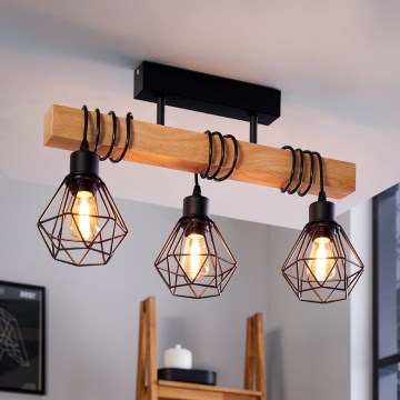 Eglo - Plafonnier TOWNSHEND 3xE27/60W/230V pin