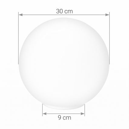Eglo - Reserve glas voor kroonluchter RONDO diameter 30 cm