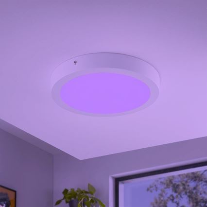 Eglo - RGBW dimbare plafondlamp FUEVA-C LED/21W/230V