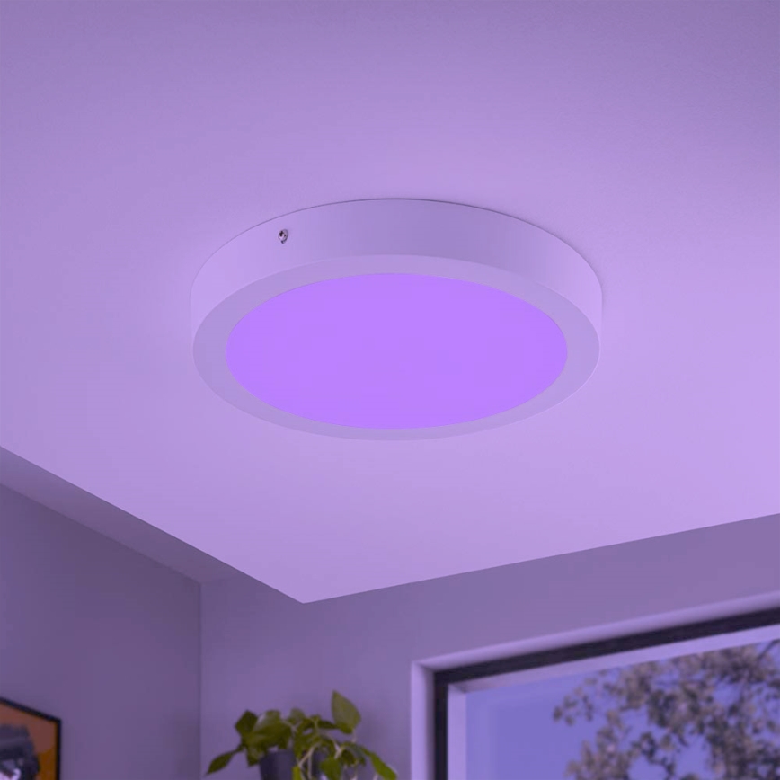 Eglo - RGBW dimbare plafondlamp FUEVA-C LED/21W/230V