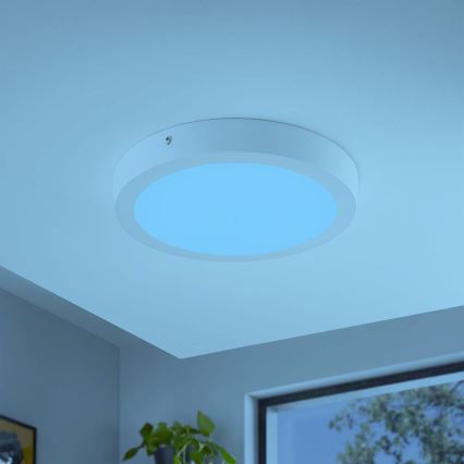 Eglo - RGBW dimbare plafondlamp FUEVA-C LED/21W/230V