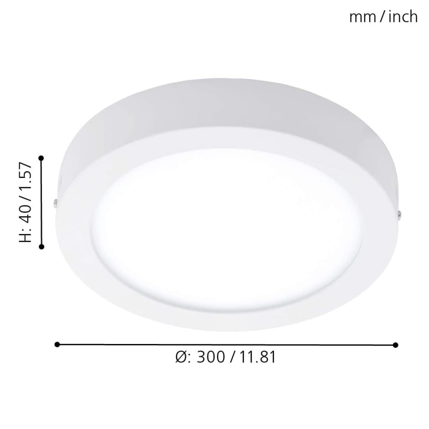 Eglo - RGBW dimbare plafondlamp FUEVA-C LED/21W/230V