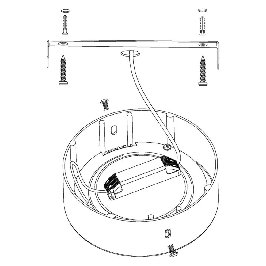 Eglo - RGBW dimbare plafondlamp FUEVA-C LED/21W/230V