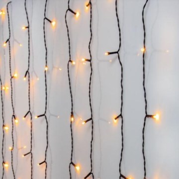 Eglo - Rideau LED d'extérieur 120 LED 1,3 m IP44 blanc chaud