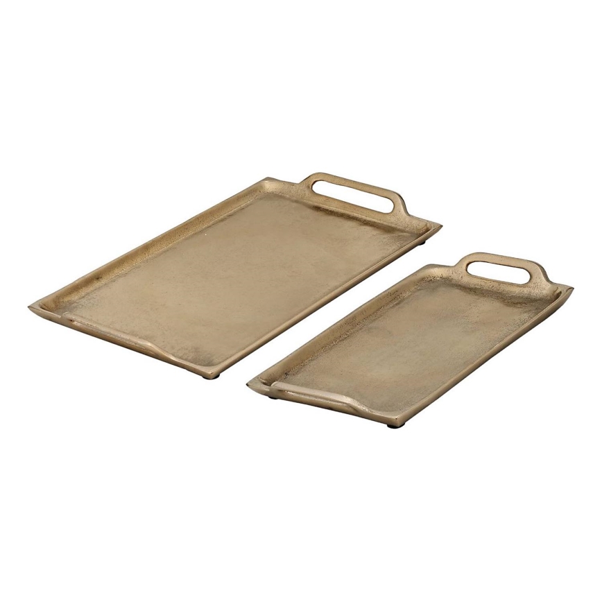 Eglo - SET 2x Decoratief dienblad goud