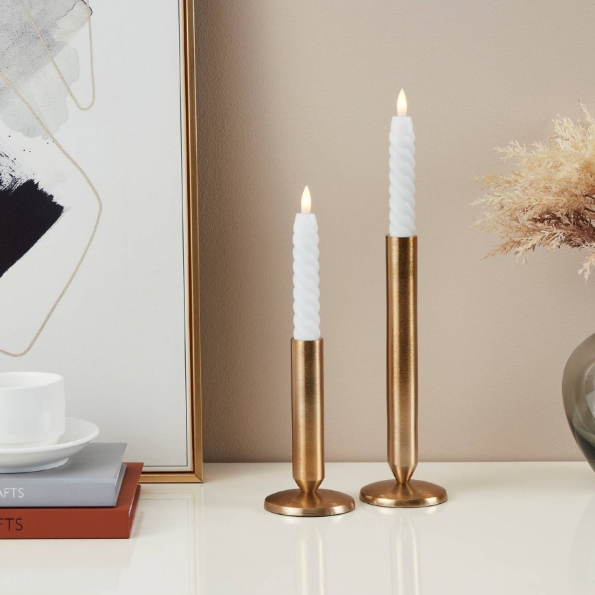 Eglo - SET 2x LED-kaars LED/1xAAA 15 cm wit