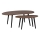 Eglo - SET 2x  Zijtafel bruin