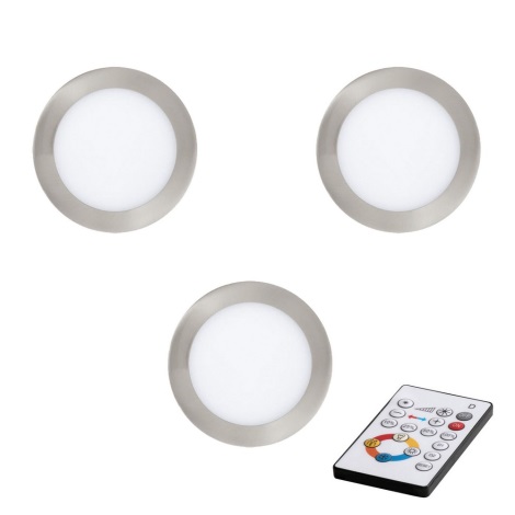 Eglo - SET 3x Dimbare LED Inbouw Lamp TINUS LED/11W/230V + AB