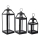 Eglo - SET 3x Lantern 56/41/25 cm zwart