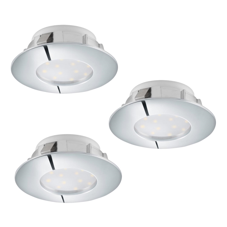 Eglo - SET 3x LED Inbouwlamp PINEDA 1xLED/6W/230V