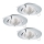 Eglo - SET 3x Spot LED encastrable TEDO 3xGU10-LED/5W/230V