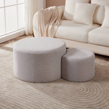 Eglo - SET van 2x Kruk Ø 45,5/70 cm grijs
