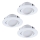 Eglo - Set van 3 dimbare inbouwspots PINEDA LED/5,5W/230V