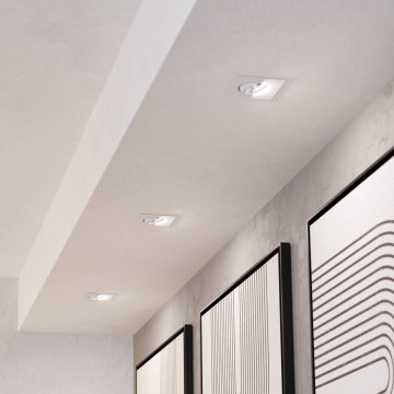 Eglo - Set van 3 dimbare LED-inbouwspots LED/4,8W/230V 8,8 x 8,8 cm wit