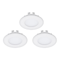 Eglo - SET van 3 LED-inbouwspots FUEVA 1 1xLED/2,7W/230V Ø 8,5 cm