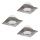 Eglo - Set van 3 LED-inbouwspots PINEDA LED/6W/230V