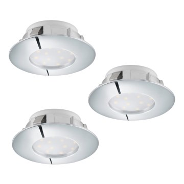 Eglo - Set van 3 LED-inbouwspots PINEDA LED/6W/230V