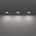 Eglo - Set van 3 LED-inbouwspots voor badkamer LED/4,9W/230V 2700/4000/6500K Ø 8,8 cm IP65 mat chroom