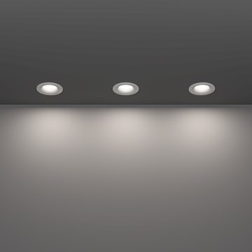 Eglo - Set van 3 LED inbouwspots voor badkamer LED/4,9W/230V 2700/4000/6500K Ø 8,8 cm IP65 wit