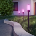 Eglo - set van 3 RGB LED-buitenlampen LED/1W/230V IP44 zwart + afstandsbediening