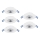 Eglo - Set van 5 LED-inbouwspots LED/4,9W/230V 2700/4000/6500K Ø 9 cm wit