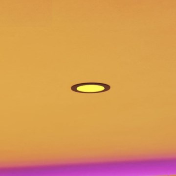 Eglo - Spot encastré LED RGBW gradable pour salle de bains LED/5W/230V 2700-6500K Ø 12 cm IP44 noir