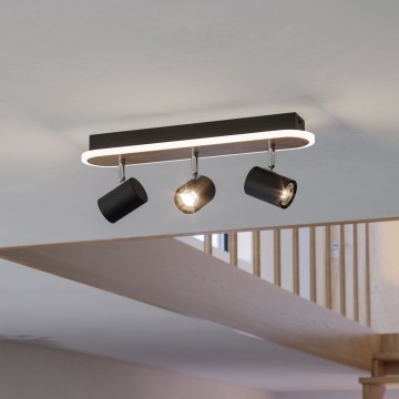 Eglo - Spot LED/20W/230V marron/noir